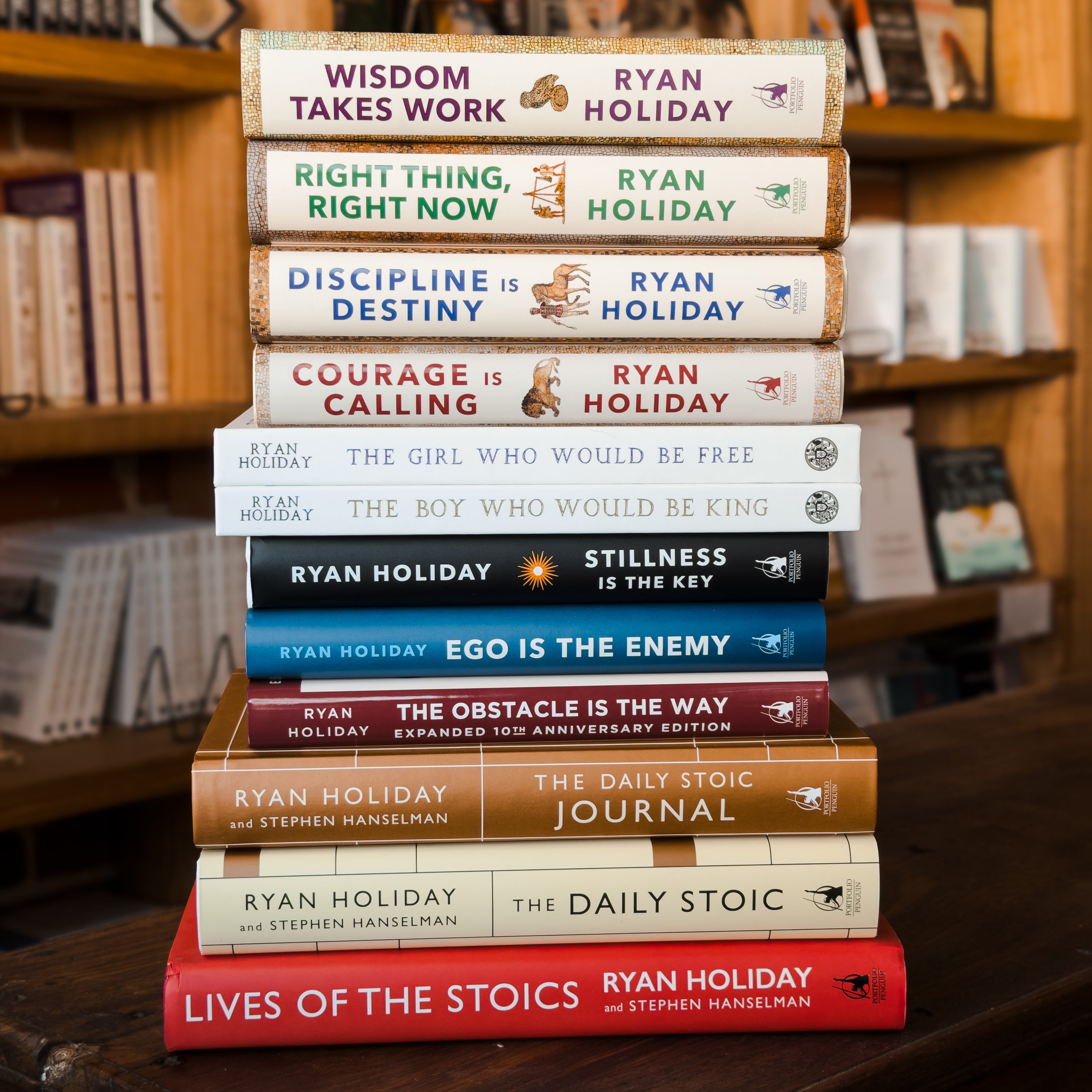 SIGNED 10-Book Bundle (With 2 FREE Bonus Signed Books) – Daily Stoic Store