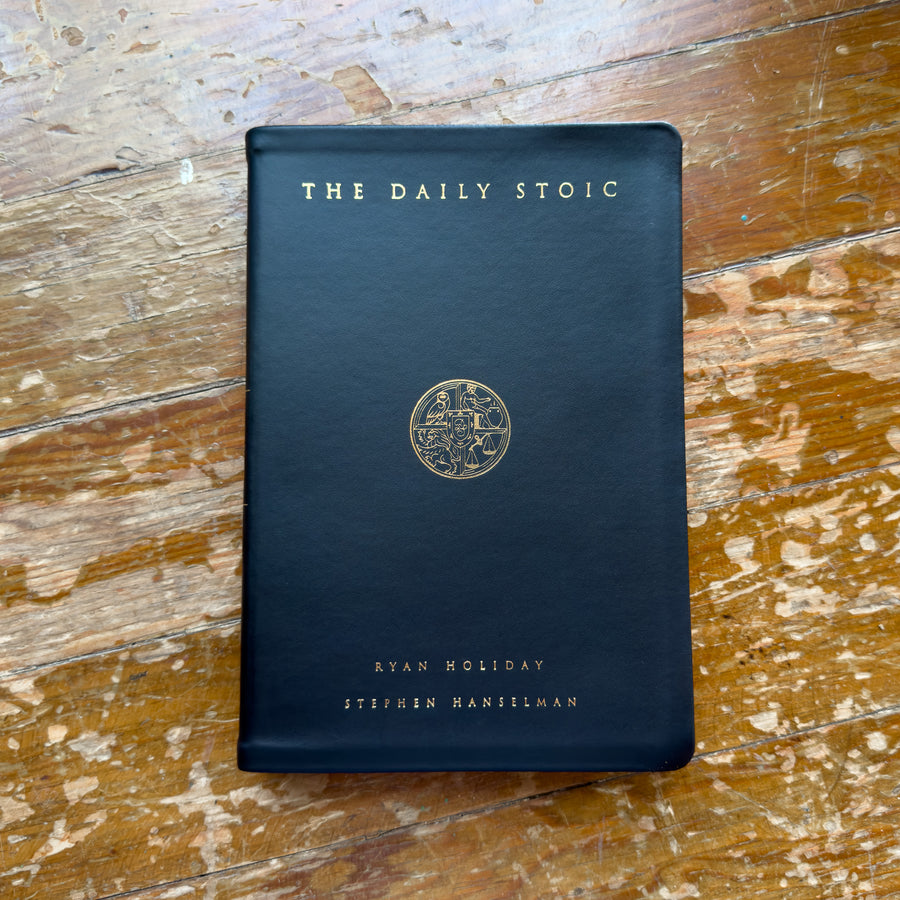 The Daily Stoic (Premium Leather Edition Book)