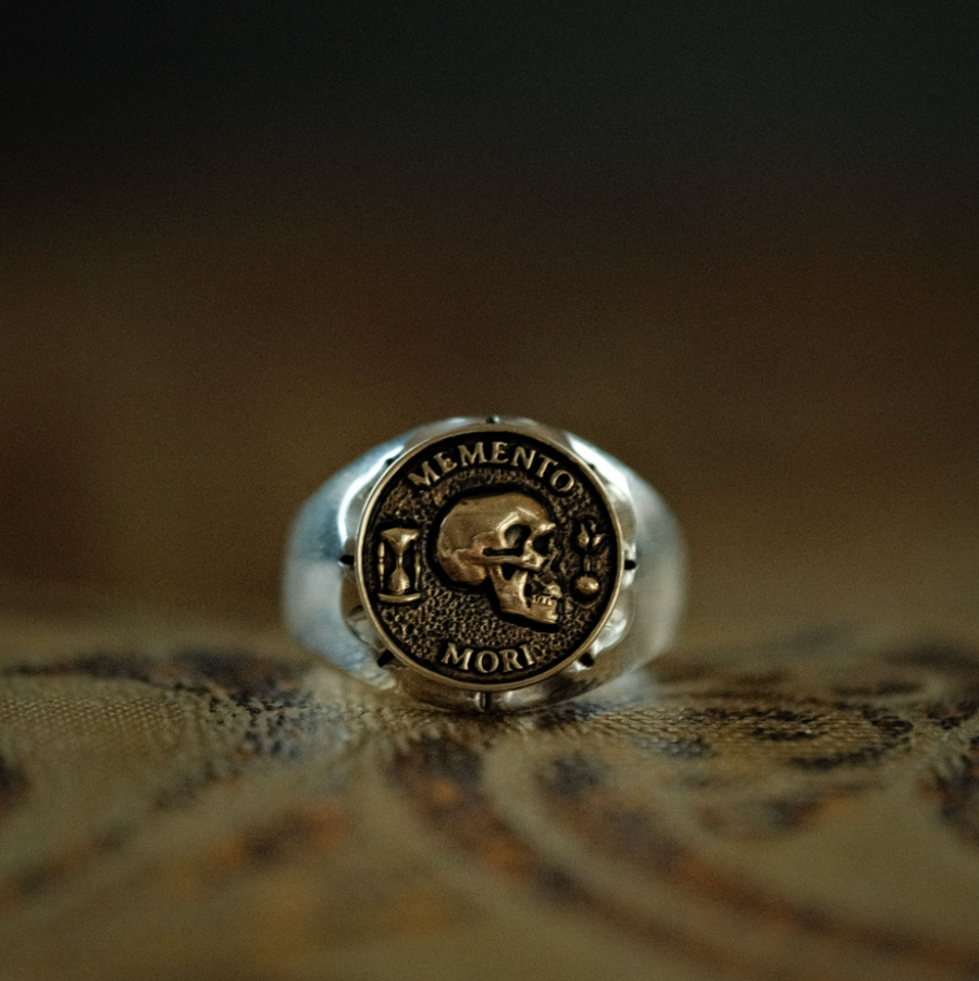 Memento Mori Premium Signet Ring