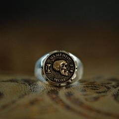 Memento Mori Premium Signet Ring