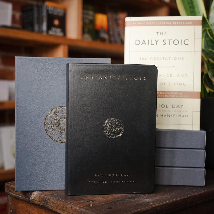 The Daily Stoic (leatherbound signed edition)