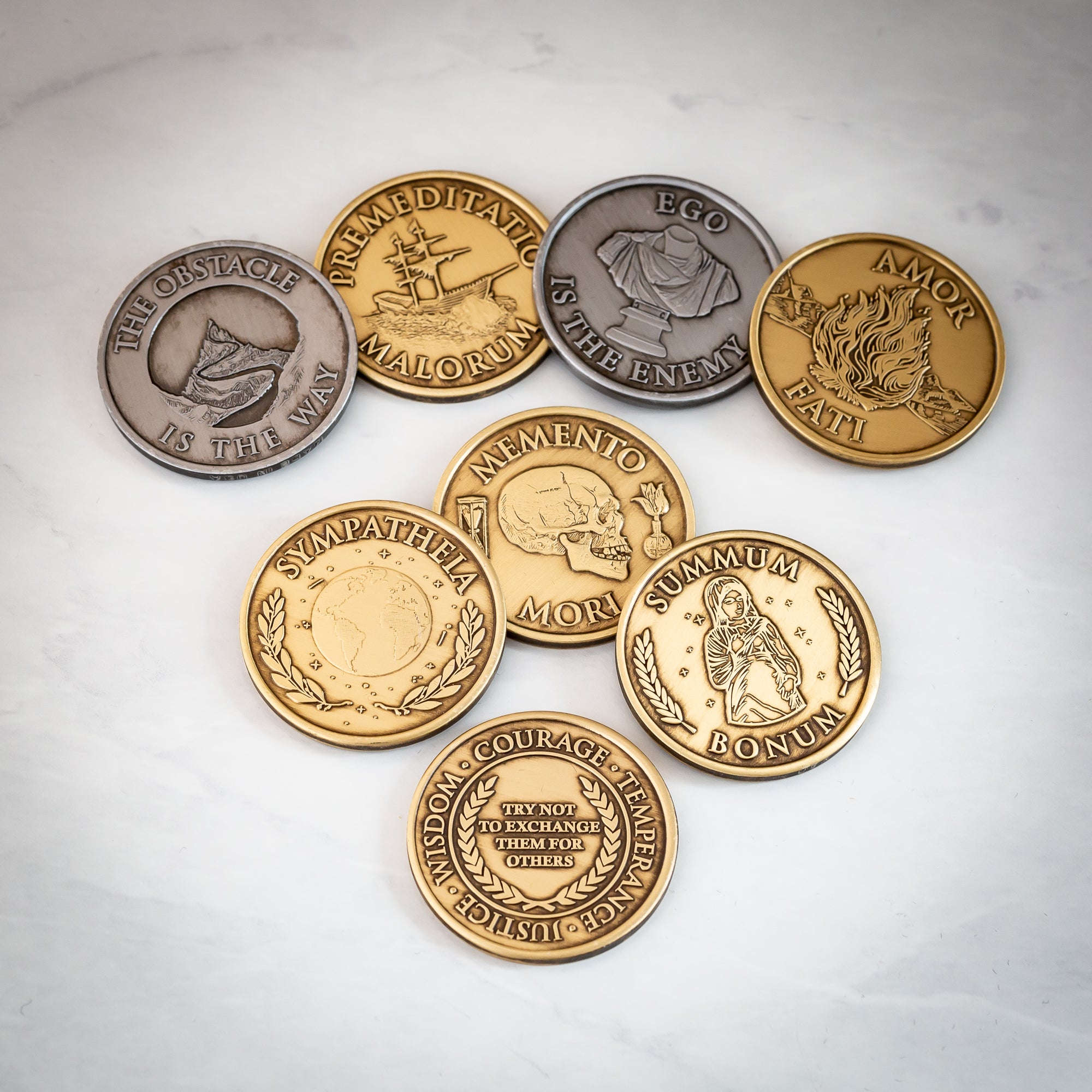 8 Medallion Bundle + Premium Display! – Daily Stoic Store