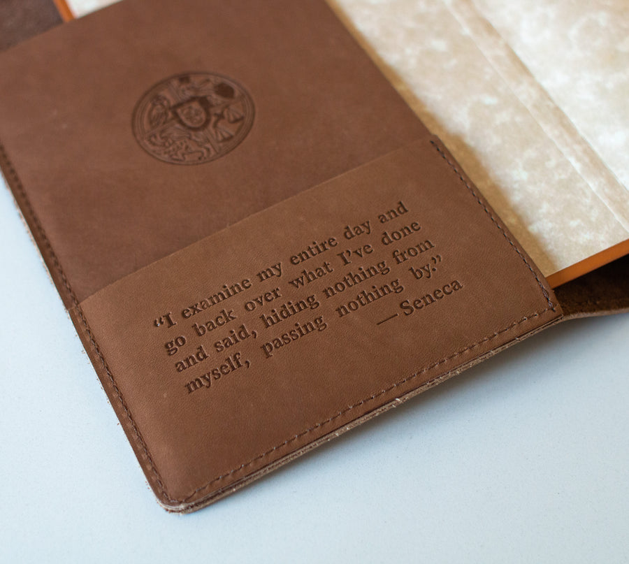 Leather Cover - The Daily Stoic Journal